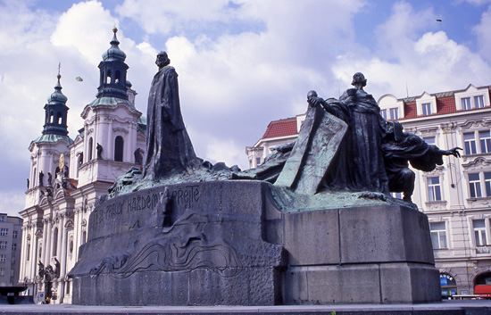 PRAGA 097 Monument a Jan HUs executat el 1415